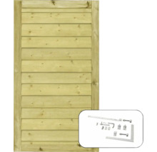 Trägrind med beslagssats för trädgårdsstängsel