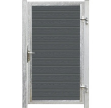 Trädgårdsgrind med trädesign och metallram