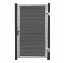 Trädgårdsgrind med ram och dörrlås