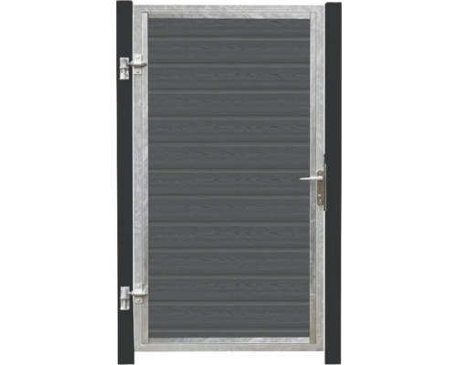 Trädgårdsgrind med ram och träfyllning