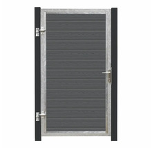 Trädgårdsgrind med träfyllning och metallram