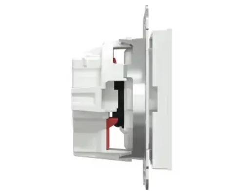 Sidovy av en vit strömbrytare