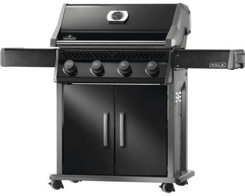 Napoleon Rogue gasolgrill med fyra brännare, sidobord och underskåp