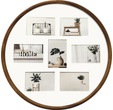Rund fotoram med flera bilder