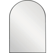 Rektangulär spegel med rundad överdel