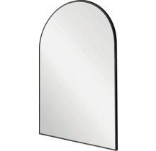 Bågformad spegel med svart ram