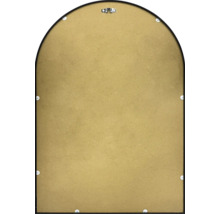 Baksidan av en bågspegel med upphängningsanordning