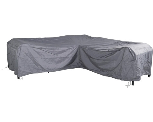 Grått skyddshölje för en hörnsoffa