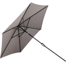 Rektangulärt parasoll med svart ram