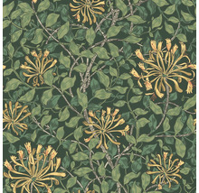 Tapet med blom- och bladmönster