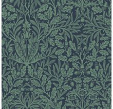 Tapet med ekblad- och ekollonmönster