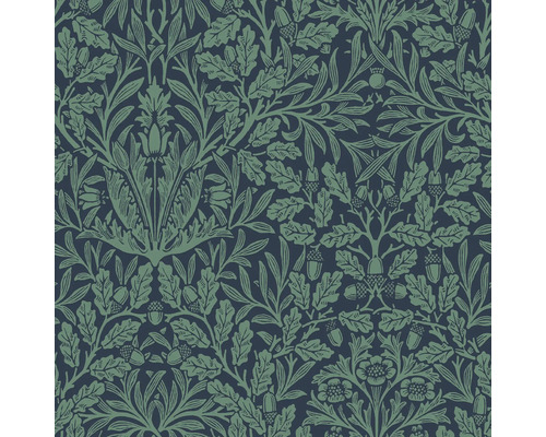 Tapet med ekblad- och ekollonmönster