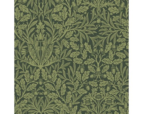 Tapet med ekblad och ekollonmönster