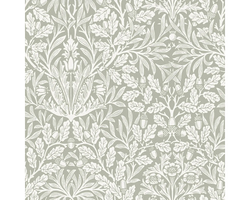 Tapet med ekblad- och ekollonmönster