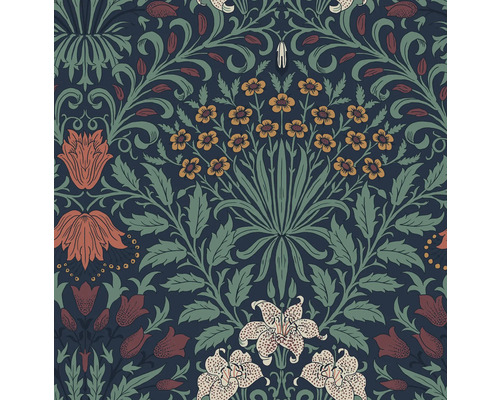 Blommig tapet med blommönster