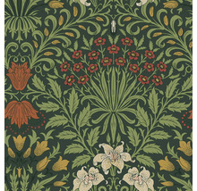 Detaljvy av en tapet med blommönster