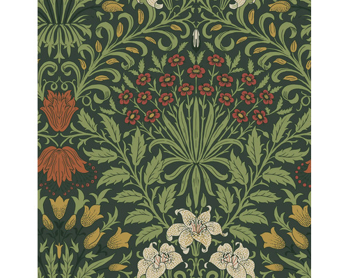 Detaljvy av en tapet med blommönster