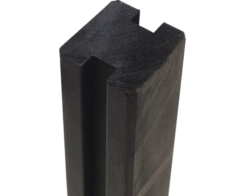 Trästolpe med not och fjäder för utomhusbruk