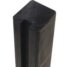 Trästolpe med spår