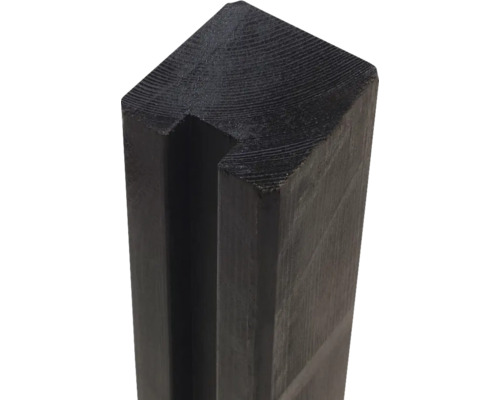 Trästolpe med spår