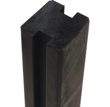 Trästolpe med not och fjäder