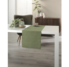 Dekorativ bordslöpare på ett matbord i en matsal.