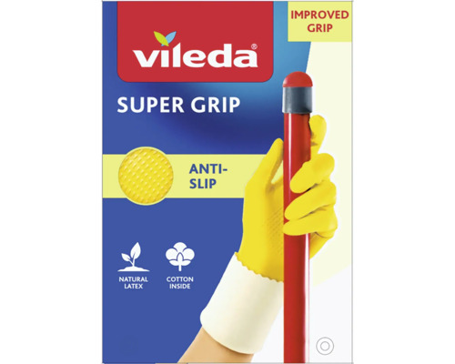 Vileda Super Grip hushållshandskar med förbättrat grepp