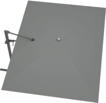 Fyrkantigt parasoll med sidostativ