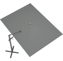 Rektangulärt parasoll med fot