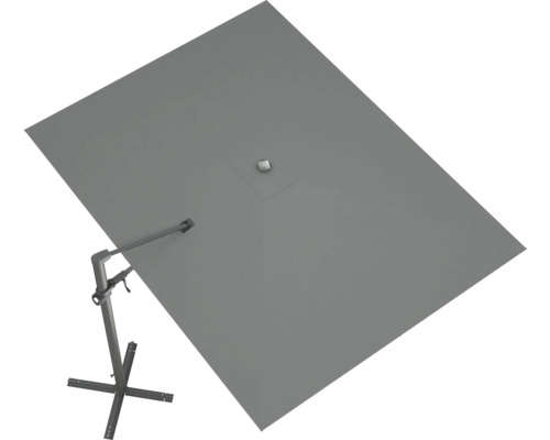 Rektangulärt parasoll med fot