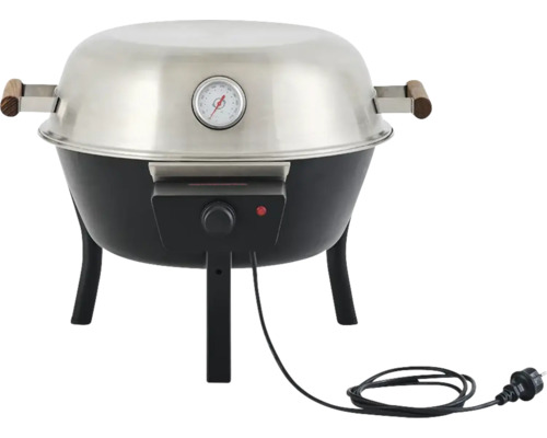 Elgrill MUURIKKA 48SL svart Elektrisk klotgrill med temperaturvisning och nätkontakt