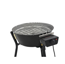 Elektrisk klotgrill med grillgaller och temperaturregulator