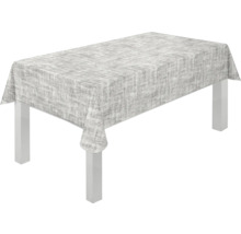 Rektangulärt bord med mönstrad duk