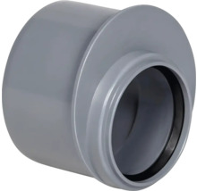 Grå plastkoppling för sanitära installationer