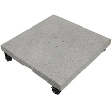 Fyrkantigt parasollfot med hjul