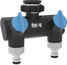 for_q vattenfördelare med två utgångar för trädgården