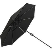 Svart parasoll med vevmekanism