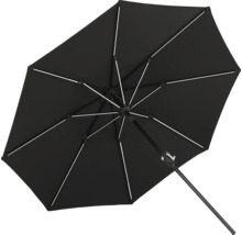 Svart parasoll med stag