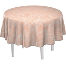 Runt bord med bordsduk