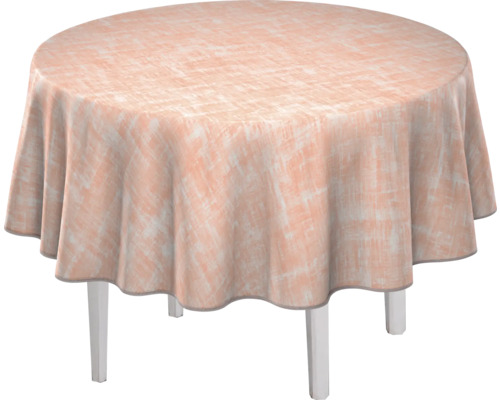 Runt bord med bordsduk