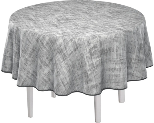 Runt bord med textilduk