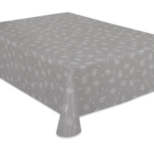 Grå duk med maskrosmönster