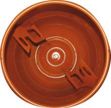 Inre vy av en betongblandare med omrörare