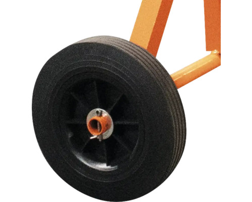 Hjul till en byggnadsapparat