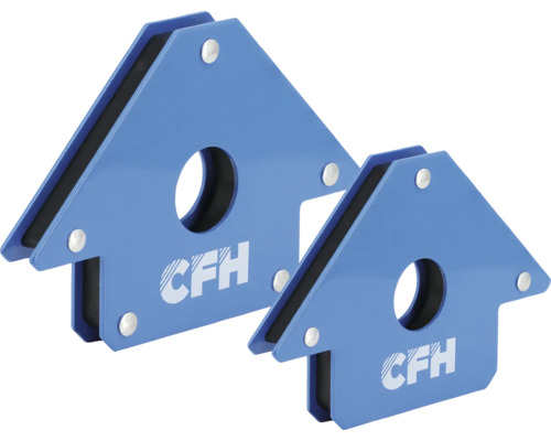 Två blå magnetiska svetsningsvinklar