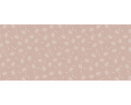 Vaxduk PEYER SYNTEX rund Maskros rosé 140cm Tapet med maskrosmönster