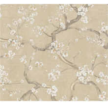 Tapet med blommande grenar mönster