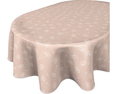 Bordsduk med maskrosmönster för ett ovalt bord