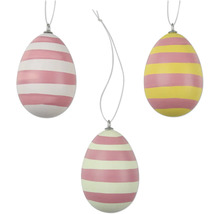 Tre randiga påskägg för upphängning