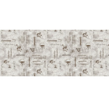 Dekorativt yttermönster med kaffemotiv som koppar och kaffebönor